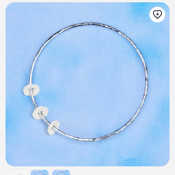 #32 💥2 for $18💥Stunning Playa Bangle Set! Genuine Mother of Pearl & Seaglass!! - Picture 2 of 5